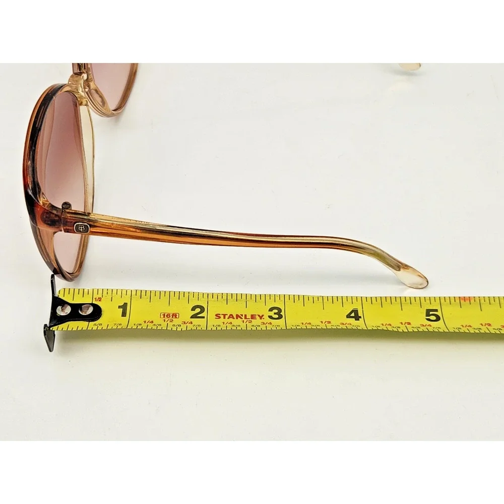 Vintage Bausch Lomb Ray-Ban Oversized Butterfly Sunglasses Italy Brown Frame